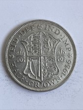 1936 King George V Half Crown Silver Coin