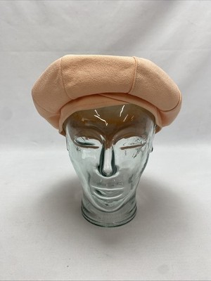 Original Vintage Kangol 60er Jahre Pfirsich Baskenmütze Mütze TV Requisite Kostüm