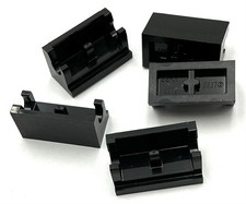 Lego 5 New Black Hinge Bricks Building Blocks 1 x 2 Base Parts