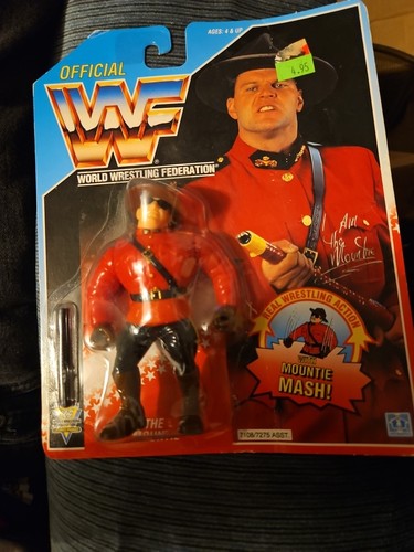 The Mountie Wwf Hasbro On Card...