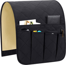 Armrest Organizer Non-Slip Remote Control Holder with 5 Pockets Couch Sofa Chair