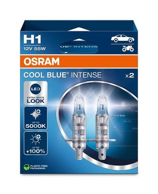 2 Glühlampen H1 12V 55W P14.5s OSRAM COOL BLUE  INTENSE Next Gen für PKW