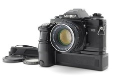 MINOLTA X-700 Silver 35mm SLR Film Camera Body 55mm f1.8 Lens Motor Drive Exc 5