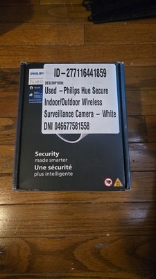 Philips Hue Secure Indoor/Outdoor Wireless Security Camera - White | USED