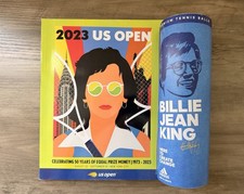 Billie Jean King 2023 US Open Celebrating 50 Years BJK Magazine And New Balls