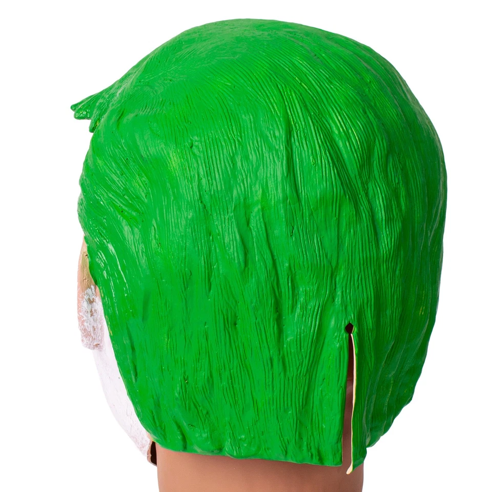 Humorous Political Joker President Trump Over Head Mask, White Green, One Size - Image 4 of 4
