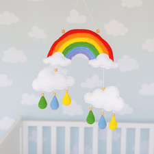 Rainbow Baby Mobile Baby Crib Mobile Neutral Mobile Nursery Baby Shower Gift