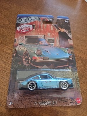 2025 Hot Wheels 1968 Vintage Club '71 Porsche 911 Barn Find 4/5 Silver Series 