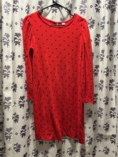 Red Valentines Dress Polka Dots Size Small Old Navy