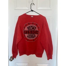 Vintage Vision Street Wear 110 Percent Skateboarding Skateboard Crewneck Large