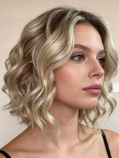 Ombre Golden Blonnde Highlight Balayage Wig 100 Human Hair Lace Front Wigs 13x4