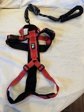 SIZE XLARGE OR SMALL DOG HARNESS AND LEASH SET COLOR RED