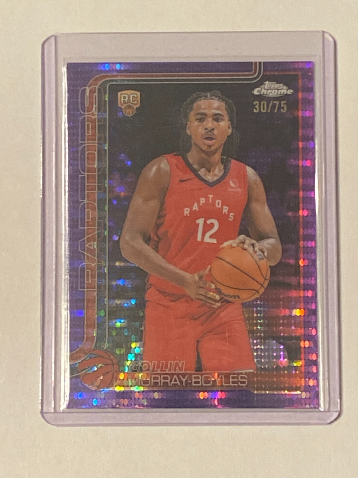 2025-26 Topps Chrome Collin Murray-Boyles Rookie Purple Pulsar 30/75 #259