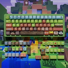Game Minecraft Pixel Keycap Set of 139 PCS