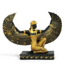 TRANSGOOD Open Wings Kneeling Egyptian Isis Figurine Ancient Egyptian Mytholo...