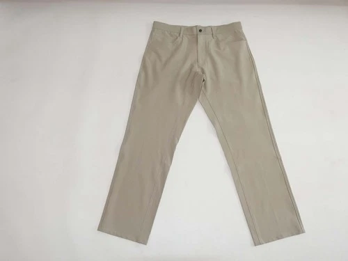 FootJoy Men's Athletic Fit 5 Pocket Golf Pants 34 x 30 Beige FJ Stretch Slacks