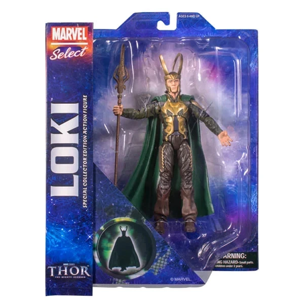 Marvel Action Figure Loki 18 cm Diamond Select - Immagine 2 di 4
