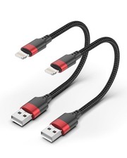 6 inch Short Lightning Cable, MFi Certified 2 Pack Short iPhone Charger Cor...