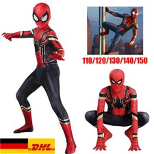 Kinder Spiderman Kost&uuml;m Marvel Spider-man Cosplay Overall Jumpsuit Spielanzug DE