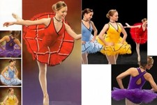 Eclipse BLUE Child Small New Dance Costume 6 Row Graduated Tutu w/Ruffled Panty