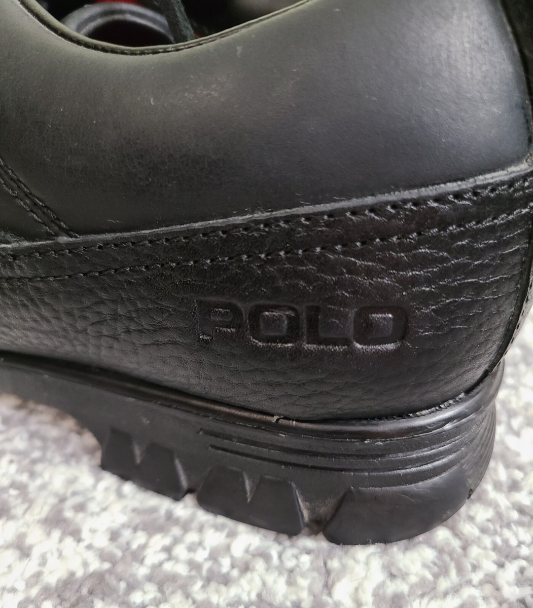 Polo Ralph Lauren Leather Low Cut Ankle Boot Shoe w/Buckles Kingsdown Size 10D Polo Ralph Lauren Leather Low Cut Ankle Boot Shoe w/Buckles  main image 3