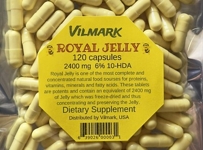 #ad Royal Jelly 120 Capsules 2400 mg Non GMO Gluten Free $29.99