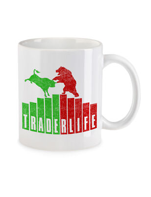 Trader Life Kaffeetasse Bearish Bullish Fun Analyst Banker Aktien Geschenk