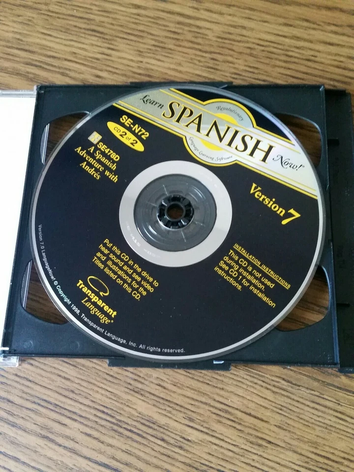 现在学习西班牙语! MASTER PROGRAM 带 2 张 CD-ROM SE-N07-1 OOP — 第 4/4 张图片