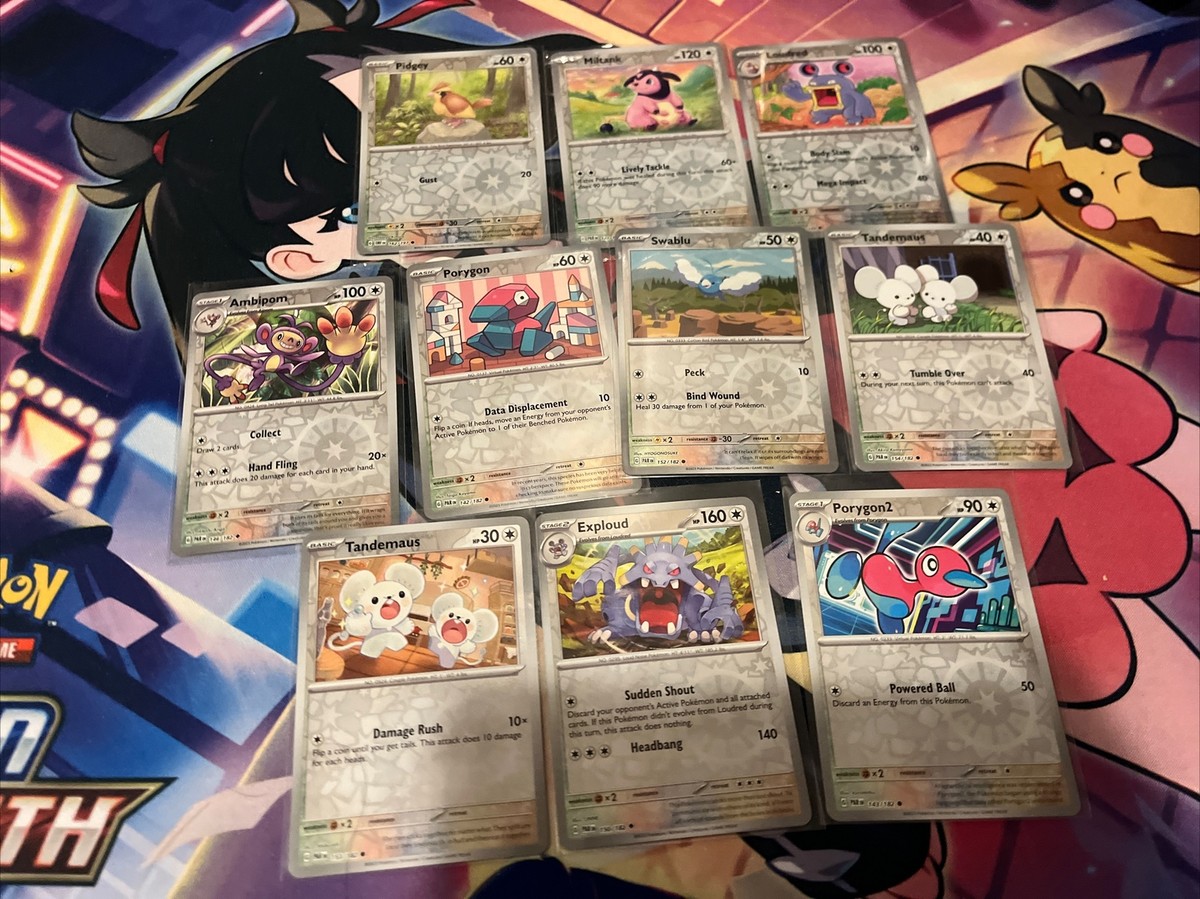 Pokemon TCG Lot of 10 Reverse Holo Normal Type Pokemon Lightly Played To NM S&V Pokemon TCG Lot of 10 Reverse Holo Normal Type Pokemon Lightly Played To NM S&V