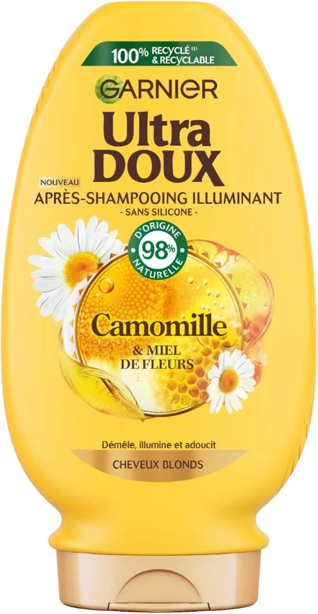 Lot De 6 Shampoings Garnier Ultra Doux Extrait De Tilleul - 250 Ml Chaque, Neuf, Soin Doux Et Nourrissant