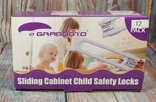 Grandoto Sliding Cabinet Child Safety Locks - 12 Pack - BRAND NEW