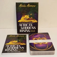 African Goddess Rising Oracle *FULL SIZE* 44-Card Deck & Guidebook Abiola Abrams
