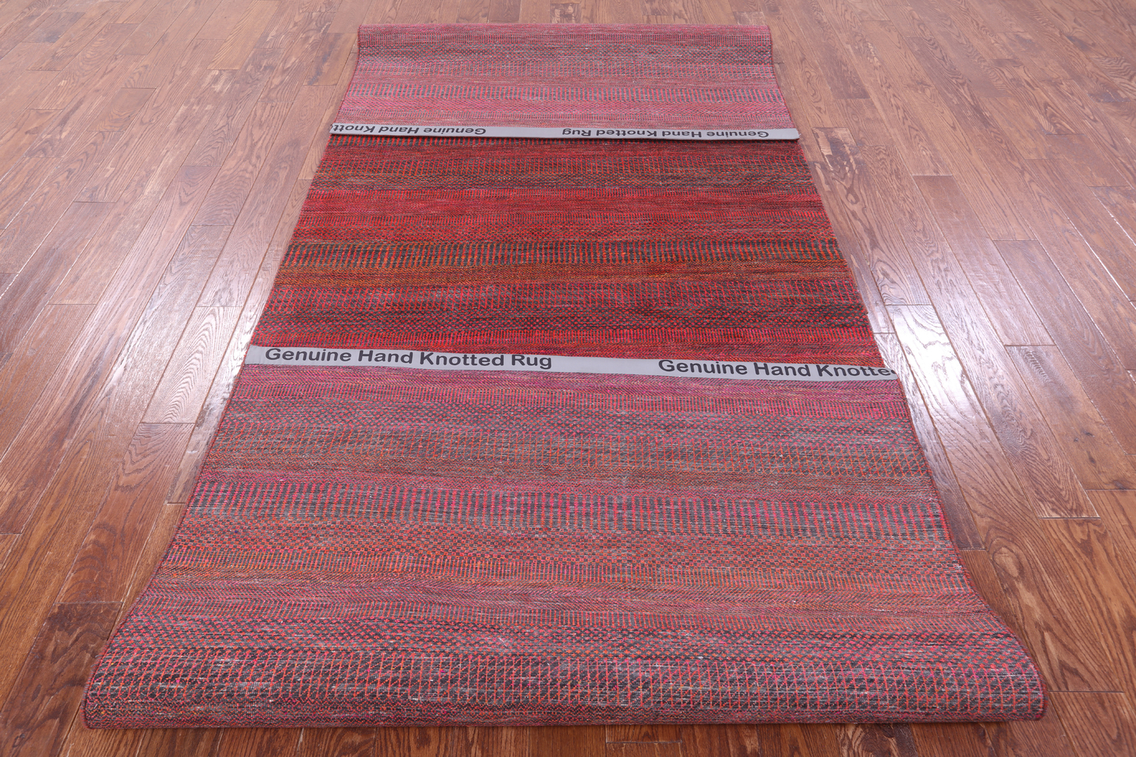 5' 1" X 13' 10" Super Savannah Gabbeh Hand Knotted Wool & Silk Rug - Q18862