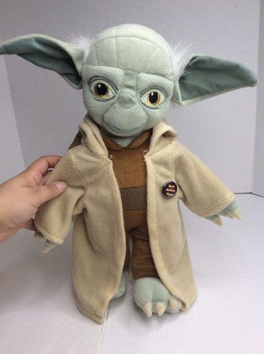 Disney Star Wars Yoda Stuffed Plush Doll BackPack Buddies Bag 15in Free Pin NEW - Picture 3 of 7