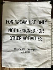 GOLDEN GOOSE Dust Bag Shoe Storage Bag Only Drawstring 15" x 11"