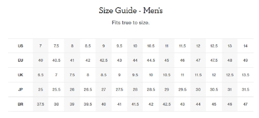 Size Guide  TrudyMaree Shoes