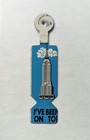 Vintage Empire State Building "I've Been On Top" Lapel Pin Fold Back Pin Tab — photo 1