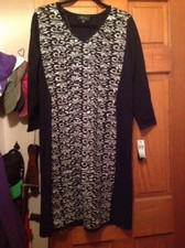 AB STUDIO Sweater Dress Size XL Rayon & Polyester Very Soft & Stylish***