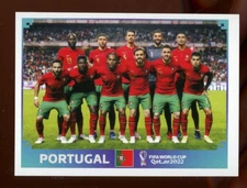 2022 Qatar Fifa World Cup Panini Sticker PORTUGAL TEAM Portugal POR1