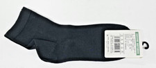 1 Pair Men's Crew Socks Bamboo Fiber Black Size 10-12