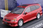 Ebbro 43162 1:43 Scale 2000 Honda Stream iS 2.0 RN3 Die Cast Model Car M. Red