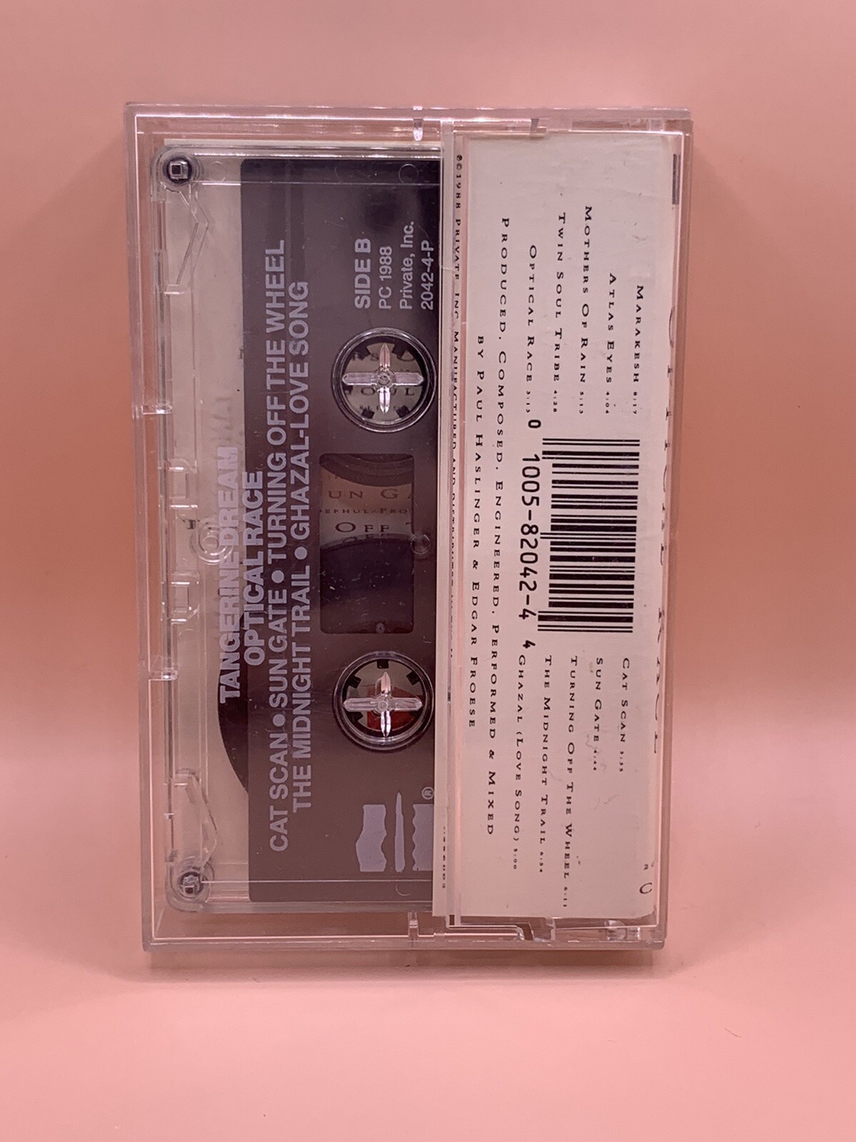 Tangerine Dream Optical Race Audio Cassette Tape (1988) RCA eBay