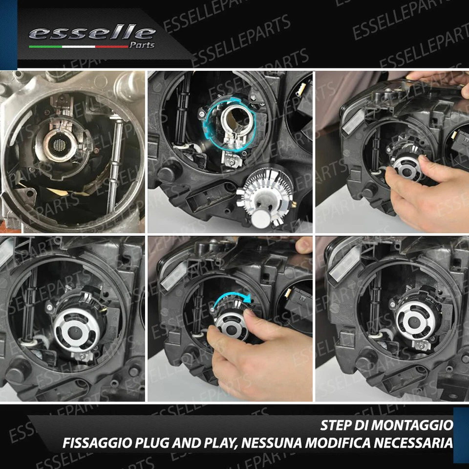 CONVERSIONE FARI FULL LED VW SCIROCCO PRE-RESTYLING 17600 LUMEN LED CANBUS - Immagine 3 di 4