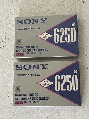 SONY QD6250n (Lot 2) Imation 3M DC 6250 QIC-150 Data Tape Cartridge 250MB Sealed