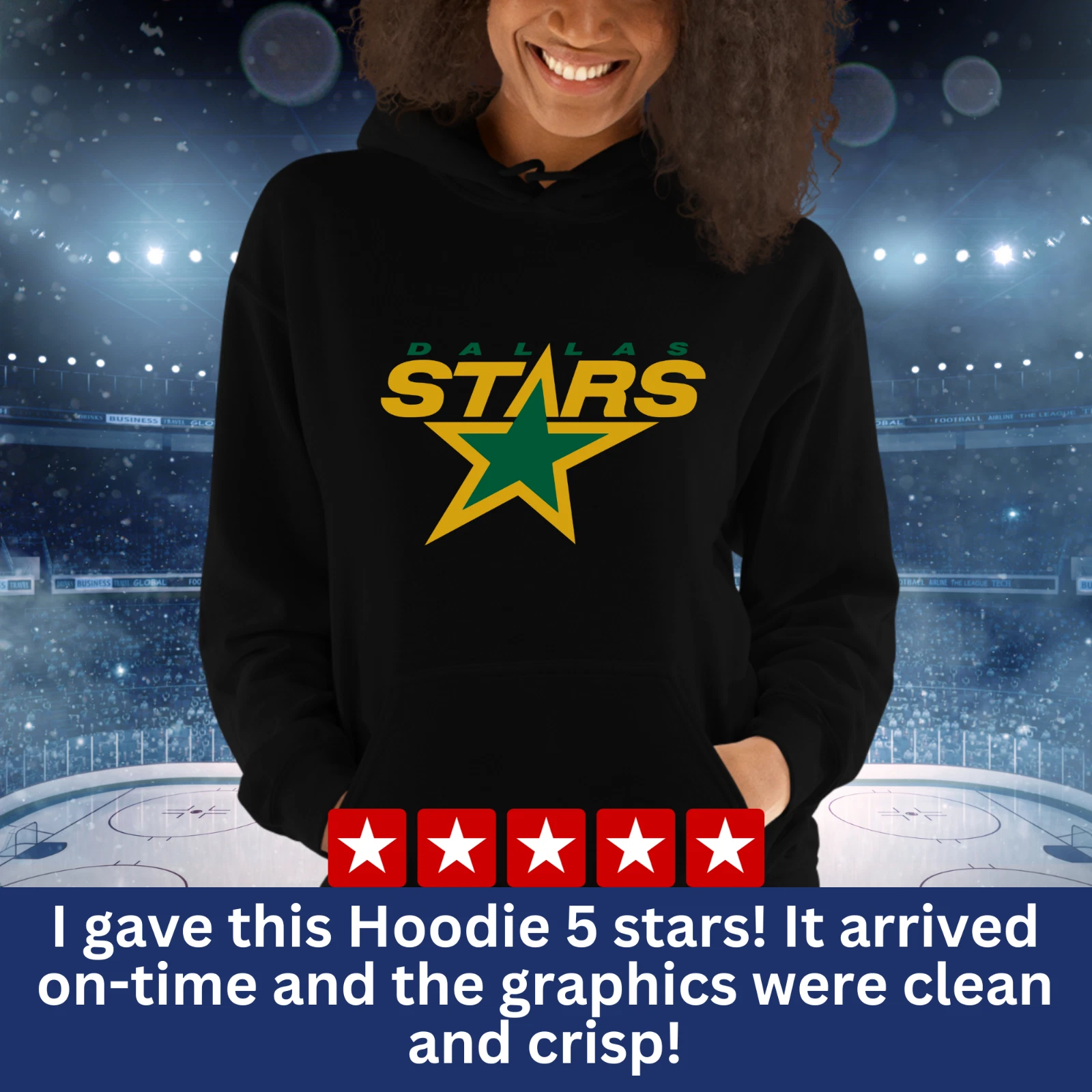 Dallas Stars Pullover Hoodie, Hockey Fan Gear