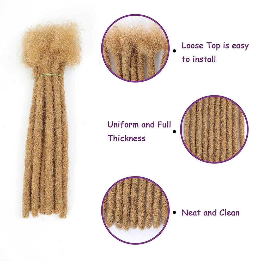 Image 91 - Full Hand Made Human Hair Dreadlock Extensions Permanent Crochet Locs Extensions