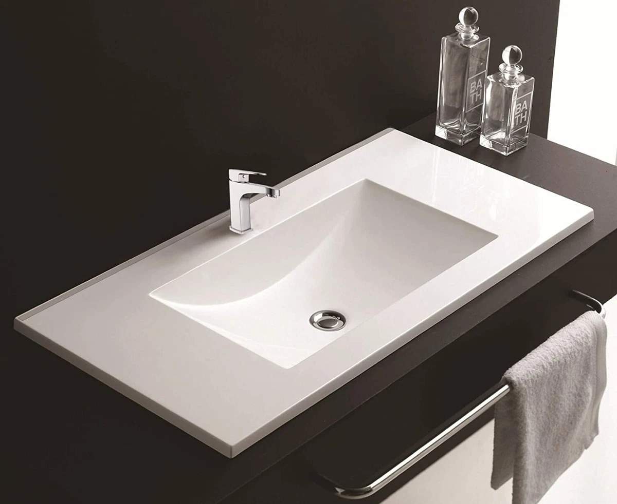 square basin for bathroom