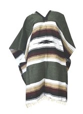 Woven Mexican Diamond Poncho Eastwood Western