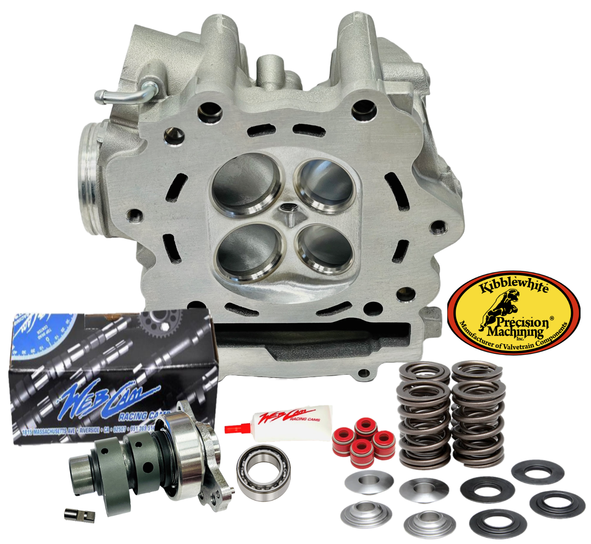 HEAD RAPTOR70 24.0-24.5㎝ 06-08 Raptor 700 Ported Cylinder Head #290 Webcam Full Race