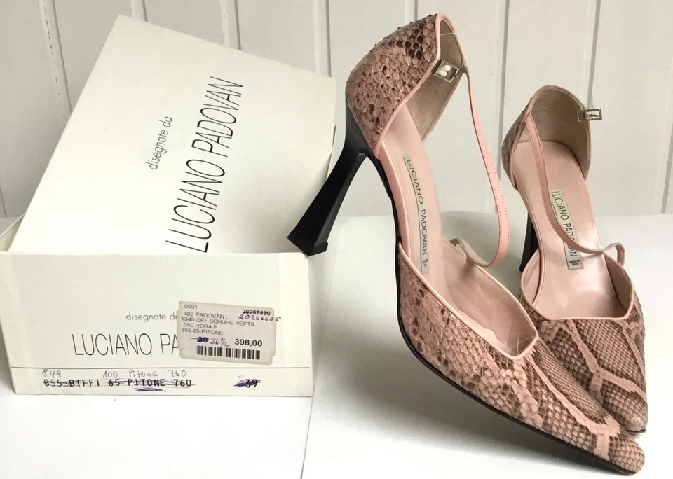 LUCIANO PADOVAN, echtes PITON / Schlangen Leder, Gr. EU 36,5, Pumps, NP 398 € - Bild 3 von 4